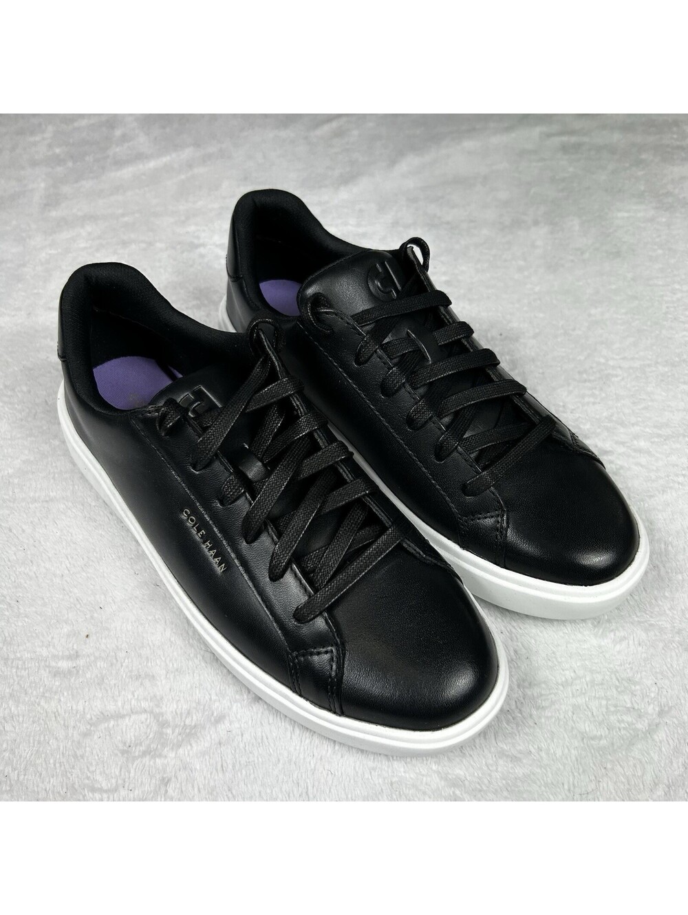 Cole Haan Womens Grand Crosscourt Daily Sneaker Size 8.5B Black White W26650 New - Picture 5 of 10